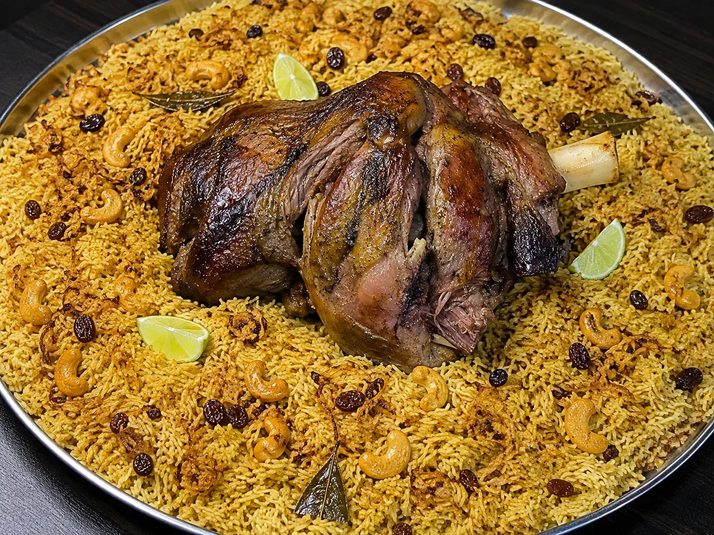 Lamb Shoulder Mandi Platter